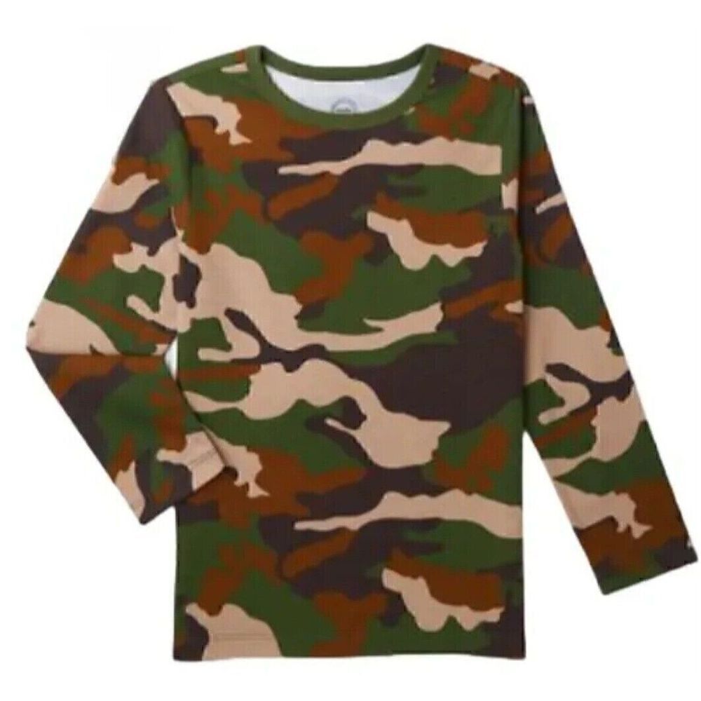 Wonder Nation Boys Crewneck Long Sleeve Camouflage T-shirt ~ Size L (10-12)